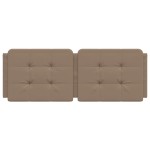 vidaXL Pernă pentru tăblie de pat, cappuccino 140 cm piele artificială
