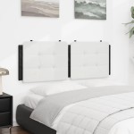 vidaXL Pernă pentru tăblie pat, alb și negru, 140cm, piele artificială