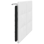 vidaXL Pernă pentru tăblie pat, alb și negru, 140cm, piele artificială