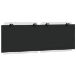 vidaXL Pernă pentru tăblie pat, alb și negru, 140cm, piele artificială