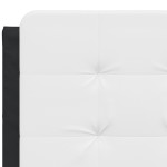 vidaXL Pernă pentru tăblie pat, alb și negru, 140cm, piele artificială
