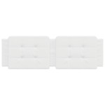 vidaXL Pernă pentru tăblie pat, alb, 160 cm, piele artificială