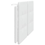 vidaXL Pernă pentru tăblie pat, alb, 160 cm, piele artificială