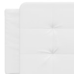 vidaXL Pernă pentru tăblie pat, alb, 160 cm, piele artificială