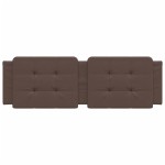 vidaXL Pernă pentru tăblie pat, Zadar, maro, 160 cm, piele artificială