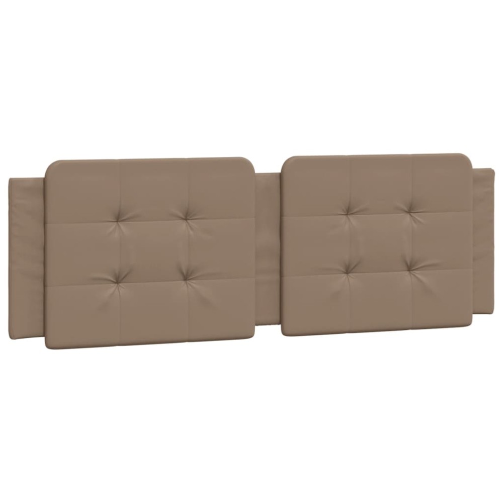 vidaXL Pernă pentru tăblie pat, cappuccino, 160 cm, piele artificială
