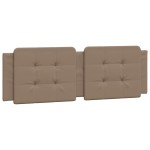 vidaXL Pernă pentru tăblie pat, cappuccino, 160 cm, piele artificială vidaXL Pernă pentru tăblie pat, cappuccino, 160 cm, piele artificială