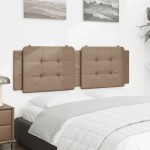 vidaXL Pernă pentru tăblie pat, cappuccino, 160 cm, piele artificială vidaXL Pernă pentru tăblie pat, cappuccino, 160 cm, piele artificială