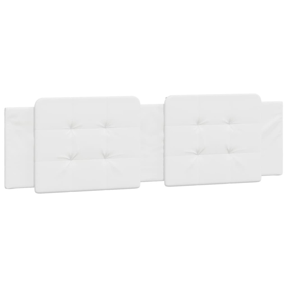 vidaXL Pernă pentru tăblie pat, alb, 180 cm, piele artificială