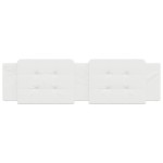 vidaXL Pernă pentru tăblie pat, alb, 180 cm, piele artificială