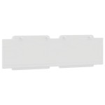vidaXL Pernă pentru tăblie pat, alb, 180 cm, piele artificială