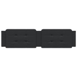 vidaXL Pernă pentru tăblie pat, Zadar, negru, 200 cm, piele artificială