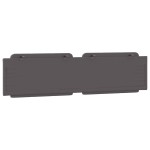 vidaXL Pernă pentru tăblie pat, Zadar, gri, 200 cm, piele artificială