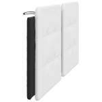 vidaXL Pernă pentru tăblie pat, alb și negru, 200cm, piele artificială vidaXL Pernă pentru tăblie pat, alb și negru, 200cm, piele artificială