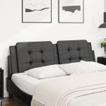 vidaXL Pernă pentru tăblie pat, Zadar, negru, 152 cm, piele artificială