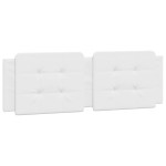 vidaXL Pernă pentru tăblie pat, Zadar, alb, 152 cm, piele artificială