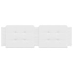 vidaXL Pernă pentru tăblie pat, Zadar, alb, 152 cm, piele artificială