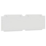 vidaXL Pernă pentru tăblie pat, Zadar, alb, 152 cm, piele artificială