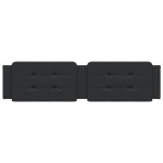 vidaXL Pernă pentru tăblie pat, Zadar, negru, 193 cm, piele artificială