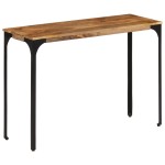 vidaXL Masă Consolă Maro 110x35x76 cm Lemn de Mango și Fier
