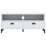 vidaXL Dulap TV „VIKEN”, alb, lemn prelucrat