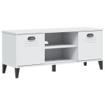 vidaXL Bancă de pantofi „VIKEN”, alb, 106x35x45 cm, lemn prelucrat vidaXL Bancă de pantofi „VIKEN”, alb, 106x35x45 cm, lemn prelucrat