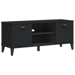 vidaXL Bancă de pantofi „VIKEN”, negru, 106x35x45 cm, lemn prelucrat vidaXL Bancă de pantofi „VIKEN”, negru, 106x35x45 cm, lemn prelucrat