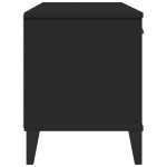 vidaXL Bancă de pantofi „VIKEN”, negru, 106x35x45 cm, lemn prelucrat vidaXL Bancă de pantofi „VIKEN”, negru, 106x35x45 cm, lemn prelucrat