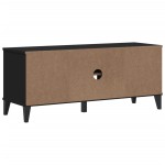vidaXL Bancă de pantofi „VIKEN”, negru, 106x35x45 cm, lemn prelucrat vidaXL Bancă de pantofi „VIKEN”, negru, 106x35x45 cm, lemn prelucrat