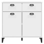 vidaXL Dulap „VIKEN”, alb, 80x40x80 cm, lemn prelucrat