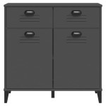 vidaXL Dulap „VIKEN”, gri antracit, 80x40x80 cm, lemn prelucrat