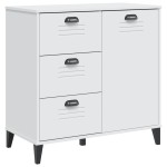 vidaXL Dulap „VIKEN”, alb, 80x40x80 cm, lemn prelucrat vidaXL Dulap „VIKEN”, alb, 80x40x80 cm, lemn prelucrat