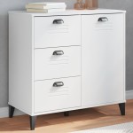 vidaXL Dulap „VIKEN”, alb, 80x40x80 cm, lemn prelucrat vidaXL Dulap „VIKEN”, alb, 80x40x80 cm, lemn prelucrat