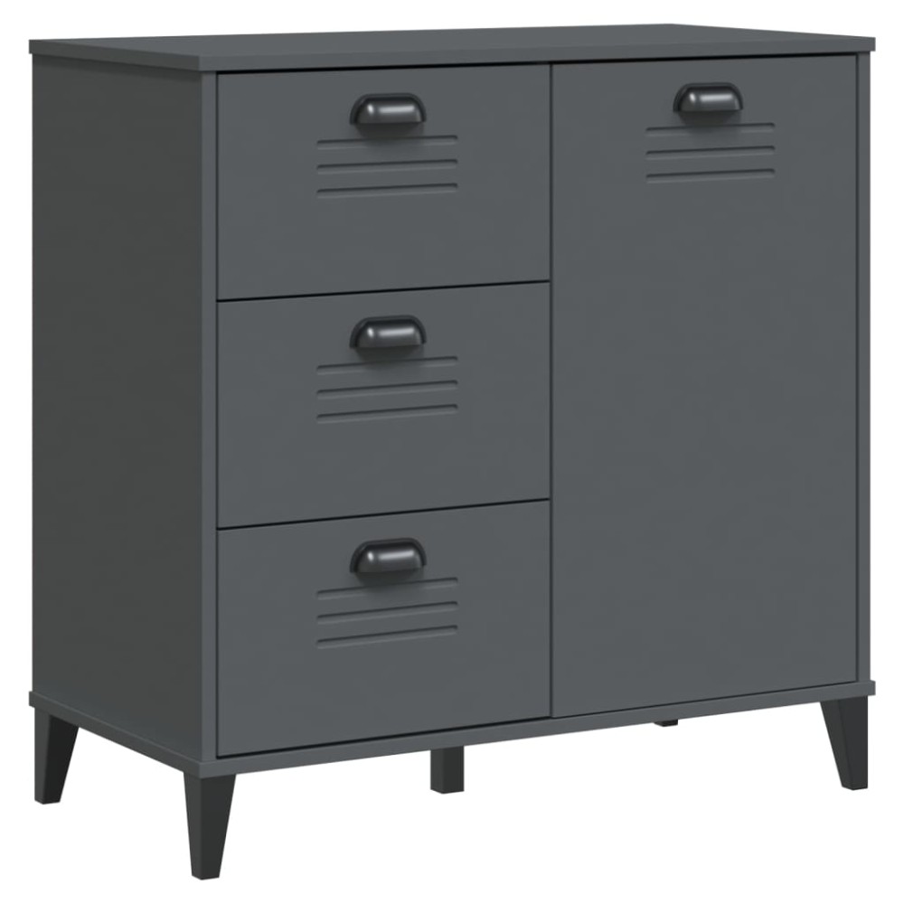 vidaXL Dulap „VIKEN”, gri antracit, 80x40x80 cm, lemn prelucrat