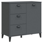 vidaXL Dulap „VIKEN”, gri antracit, 80x40x80 cm, lemn prelucrat vidaXL Dulap „VIKEN”, gri antracit, 80x40x80 cm, lemn prelucrat