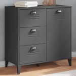 vidaXL Dulap „VIKEN”, gri antracit, 80x40x80 cm, lemn prelucrat vidaXL Dulap „VIKEN”, gri antracit, 80x40x80 cm, lemn prelucrat