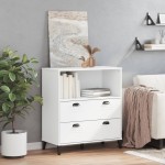 vidaXL Bibliotecă „VIKEN”, alb, 80x40x90 cm, lemn prelucrat vidaXL Bibliotecă „VIKEN”, alb, 80x40x90 cm, lemn prelucrat