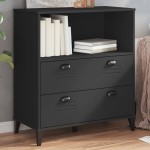 vidaXL Bibliotecă „VIKEN”, negru, 80x40x90 cm, lemn prelucrat vidaXL Bibliotecă „VIKEN”, negru, 80x40x90 cm, lemn prelucrat