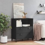 vidaXL Bibliotecă „VIKEN”, negru, 80x40x90 cm, lemn prelucrat vidaXL Bibliotecă „VIKEN”, negru, 80x40x90 cm, lemn prelucrat