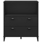 vidaXL Bibliotecă „VIKEN”, negru, 80x40x90 cm, lemn prelucrat vidaXL Bibliotecă „VIKEN”, negru, 80x40x90 cm, lemn prelucrat