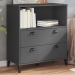 vidaXL Bibliotecă „VIKEN”, gri antracit, 80x40x90 cm, lemn prelucrat vidaXL Bibliotecă „VIKEN”, gri antracit, 80x40x90 cm, lemn prelucrat