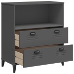 vidaXL Bibliotecă „VIKEN”, gri antracit, 80x40x90 cm, lemn prelucrat vidaXL Bibliotecă „VIKEN”, gri antracit, 80x40x90 cm, lemn prelucrat