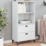 vidaXL Bibliotecă „VIKEN”, alb, 60x35x123 cm, lemn prelucrat vidaXL Bibliotecă „VIKEN”, alb, 60x35x123 cm, lemn prelucrat
