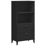 vidaXL Bibliotecă „VIKEN”, negru, 60x35x123 cm, lemn prelucrat vidaXL Bibliotecă „VIKEN”, negru, 60x35x123 cm, lemn prelucrat