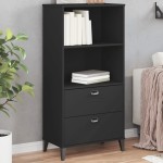 vidaXL Bibliotecă „VIKEN”, negru, 60x35x123 cm, lemn prelucrat vidaXL Bibliotecă „VIKEN”, negru, 60x35x123 cm, lemn prelucrat