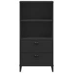 vidaXL Bibliotecă „VIKEN”, negru, 60x35x123 cm, lemn prelucrat vidaXL Bibliotecă „VIKEN”, negru, 60x35x123 cm, lemn prelucrat