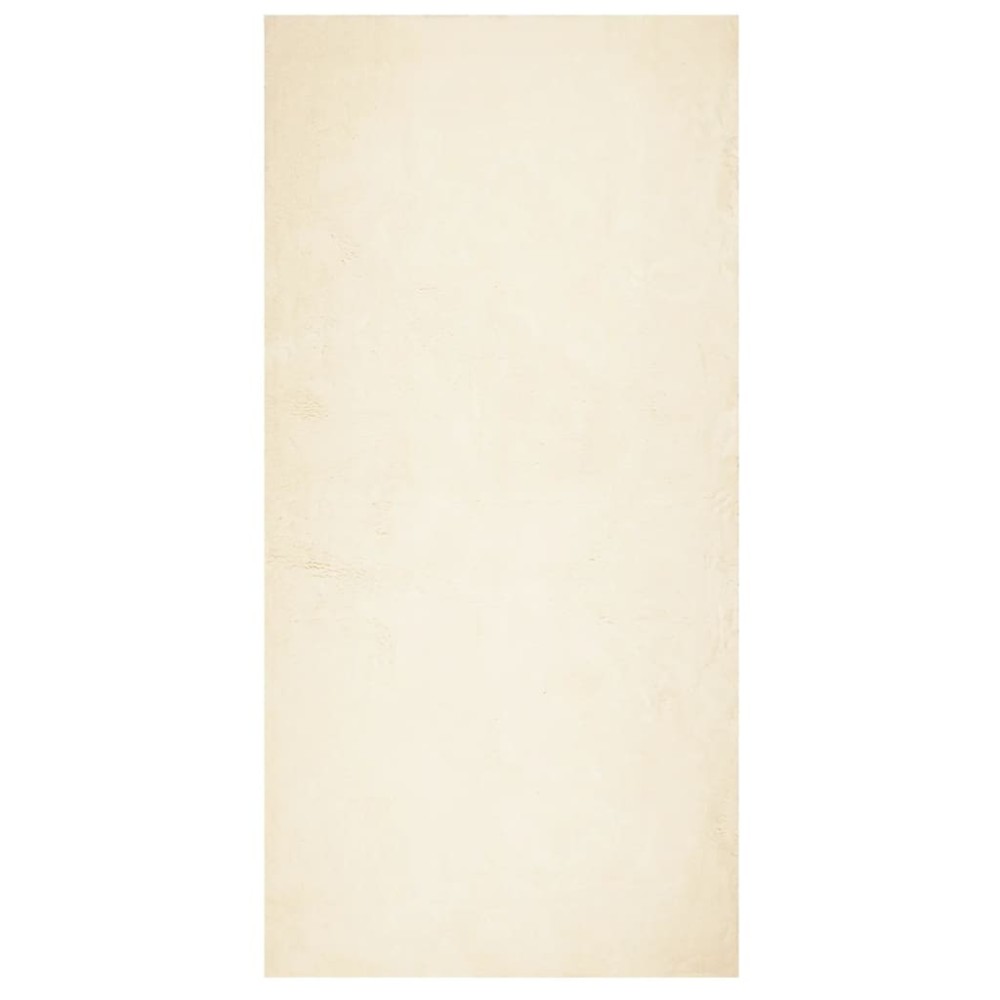 vidaXL Covor HUARTE, fir scurt, moale și lavabil, crem, 100x200 cm