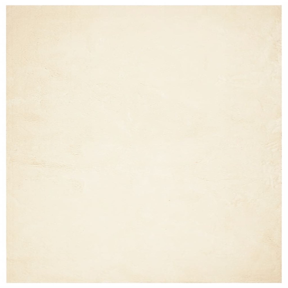 vidaXL Covor HUARTE, fir scurt, moale și lavabil, crem, 240x240 cm