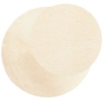 vidaXL Covor HUARTE, fir scurt, moale și lavabil, crem, Ø 80 cm