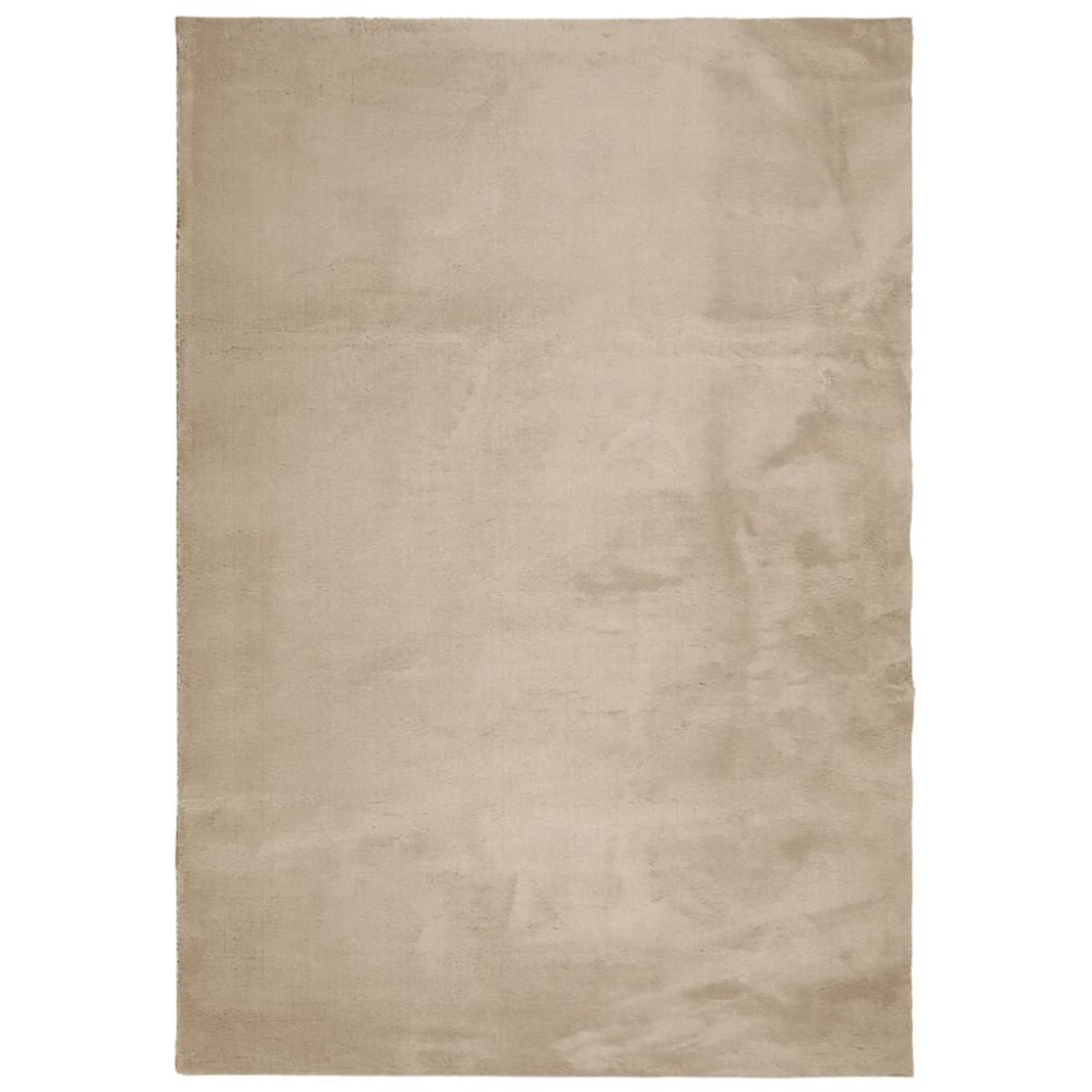vidaXL Covor HUARTE, fir scurt, moale și lavabil, nisipiu, 160x230 cm